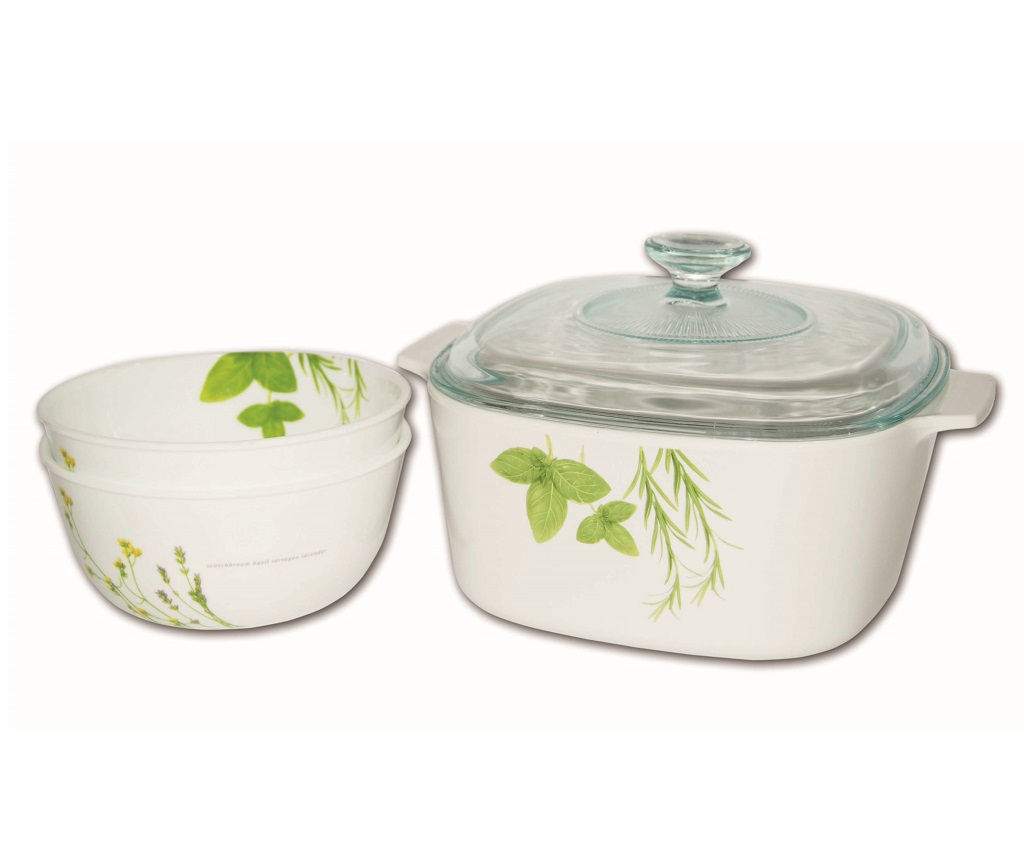 European Herbs Tableware Set 4pcs